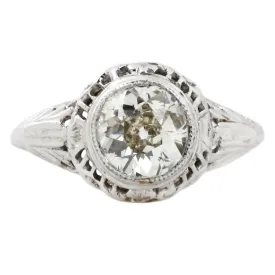 Bezel Set Diamond Ring