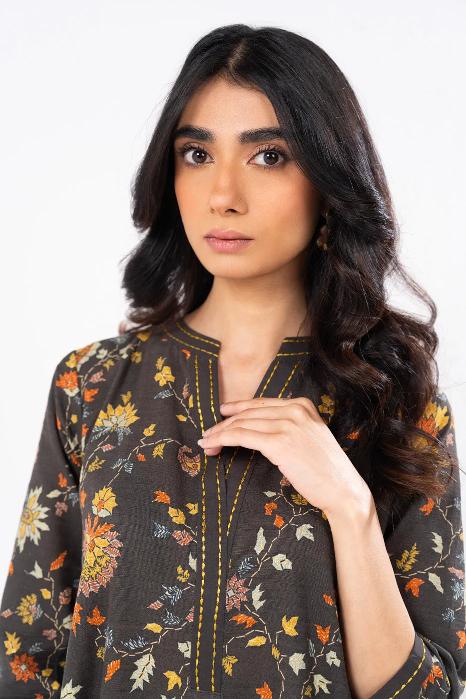 1 Pc Printed Khaddar Shirt 