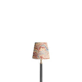 14cm Tall Tapered hand made marbled paper shade in golden piave