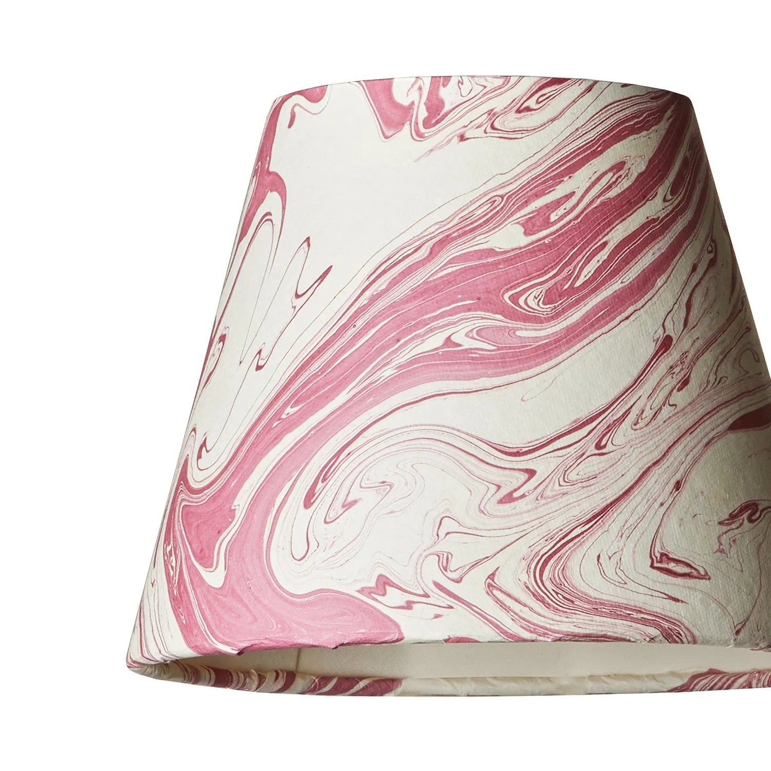 18cm Straight Empire Pendant shade in Red Tanaro Marbled Paper