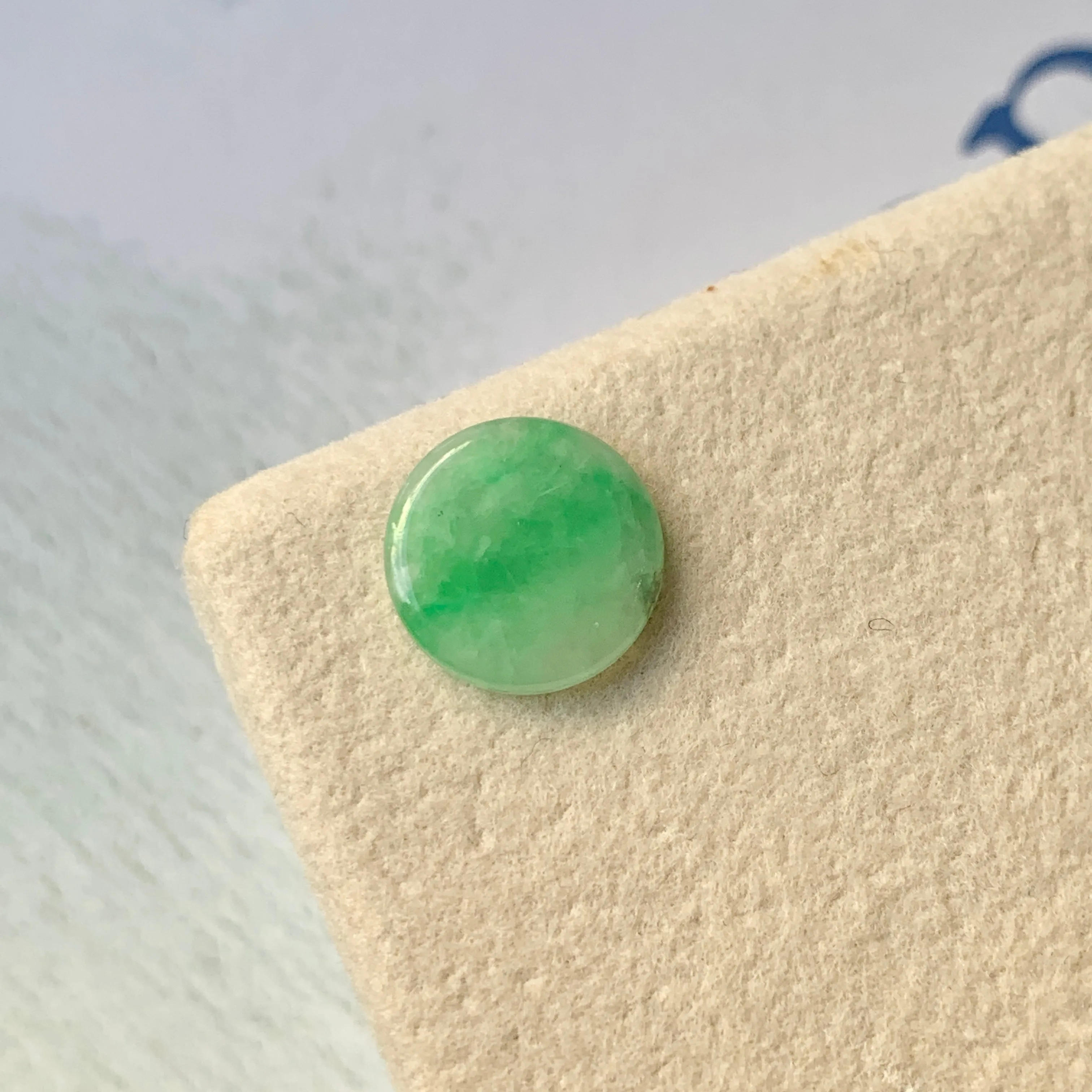 2.80cts A-Grade Natural Moss on Snow Jadeite Circle No.171702