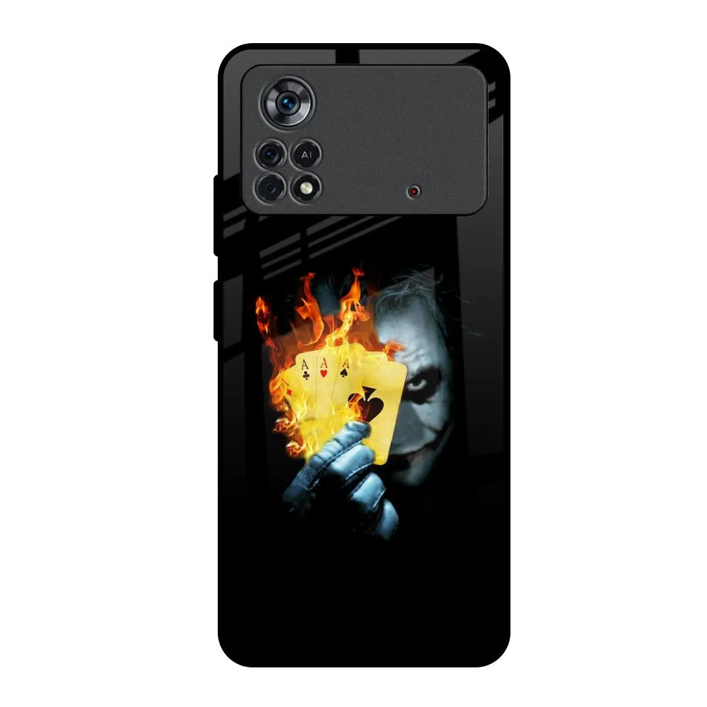 AAA Joker Glass Case for Poco X4 Pro 5G