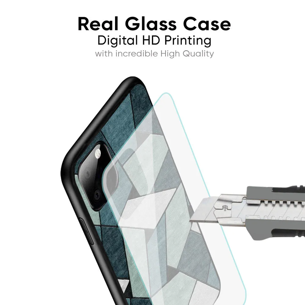 Abstact Tiles Glass Case for iPhone 15 Pro