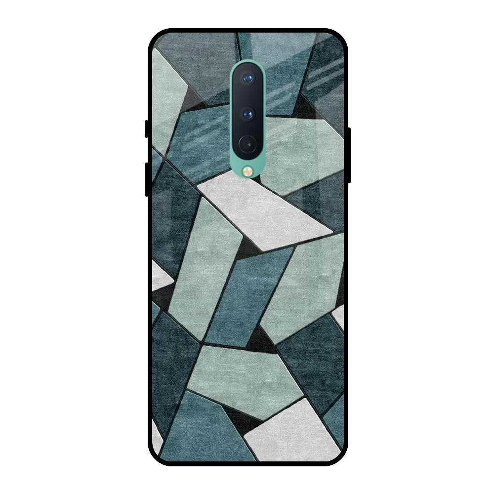 Abstact Tiles Glass Case for OnePlus 8