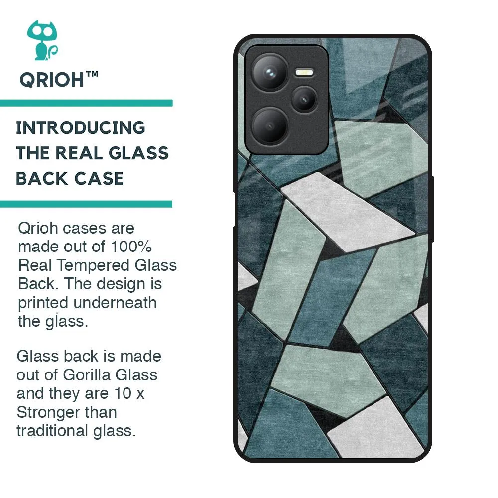 Abstact Tiles Glass Case for Realme C35