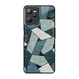 Abstact Tiles Glass Case for Realme C35