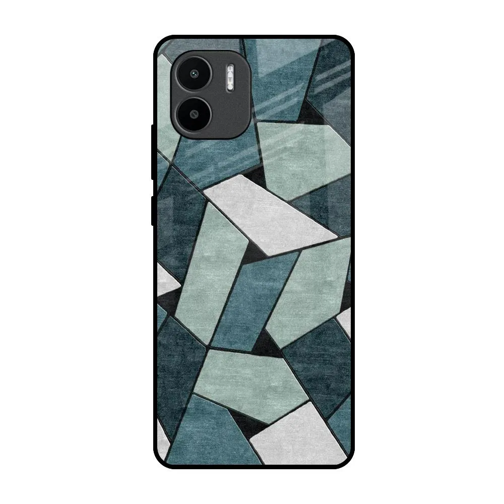 Abstact Tiles Glass Case for Redmi A1