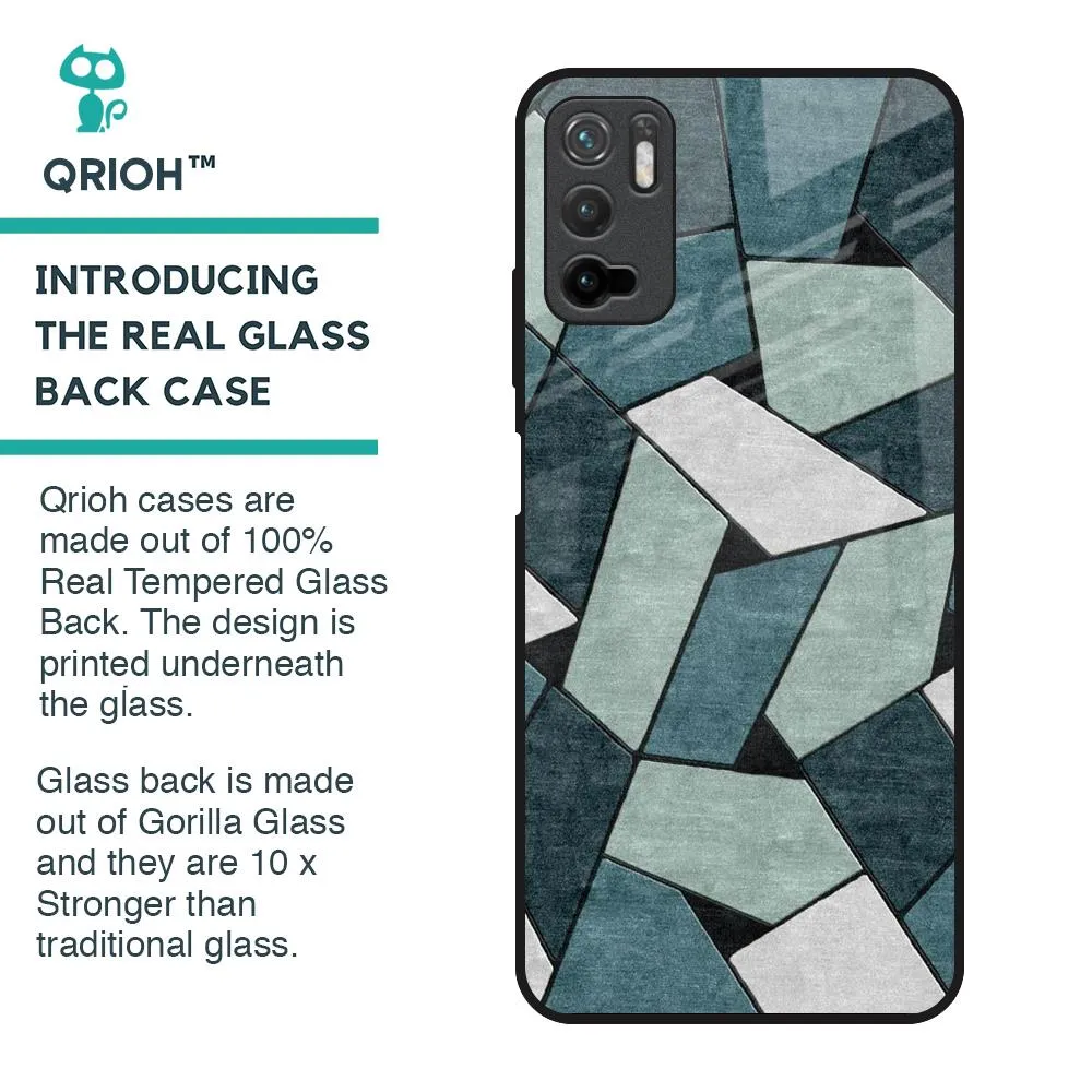 Abstact Tiles Glass Case for Redmi Note 10T 5G