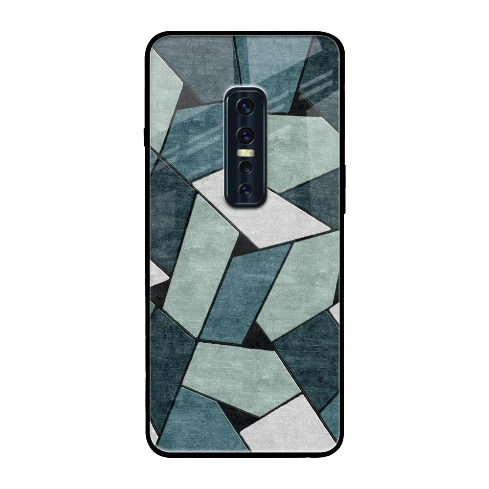 Abstact Tiles Glass Case for Vivo V17 Pro