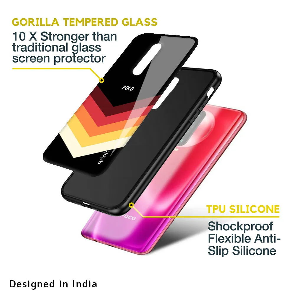 Abstract Arrow Pattern Glass Case For Poco M4 Pro 5G