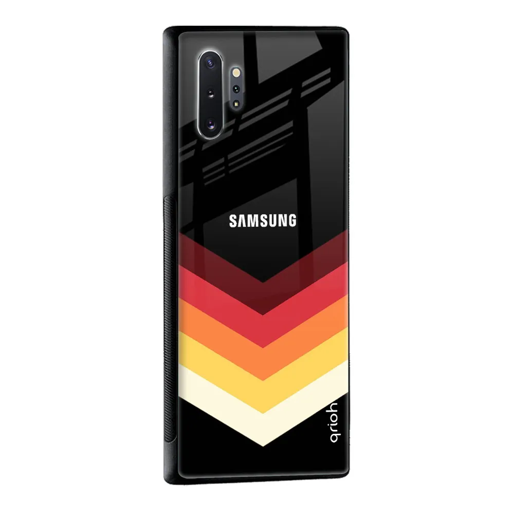 Abstract Arrow Pattern Glass Case For Samsung Galaxy M32