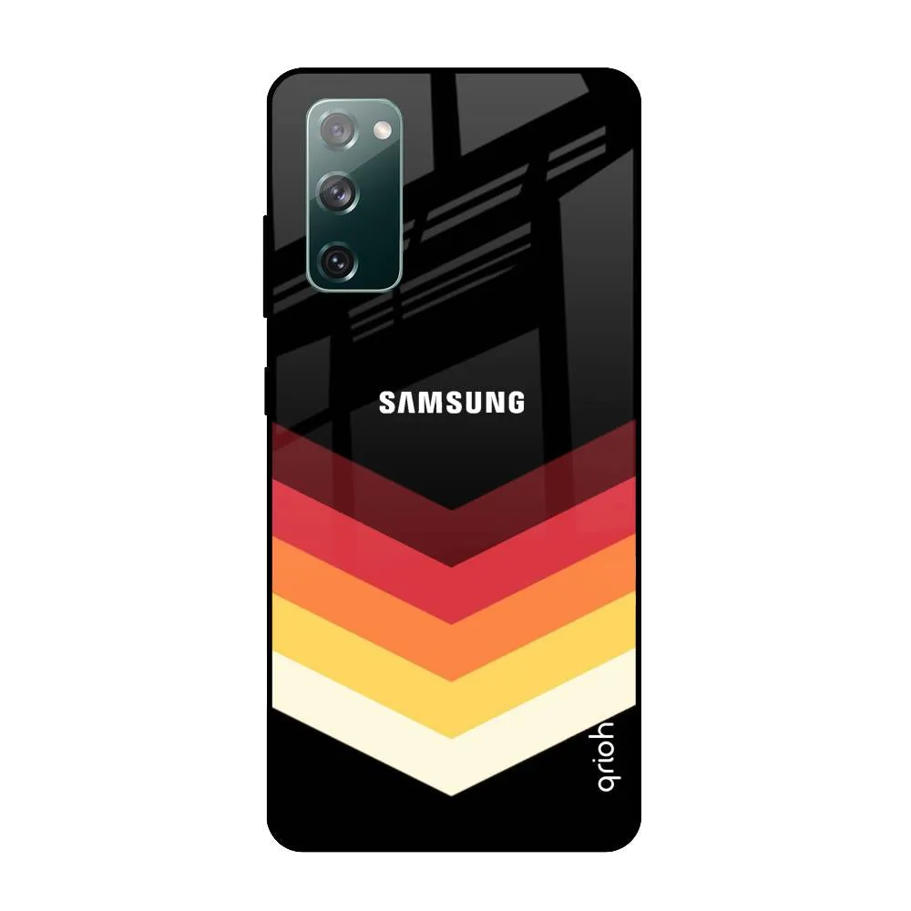 Abstract Arrow Pattern Glass Case For Samsung Galaxy S20 FE