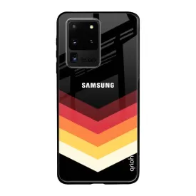 Abstract Arrow Pattern Glass Case For Samsung Galaxy S20 Ultra