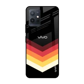 Abstract Arrow Pattern Glass Case For Vivo Y75 5G