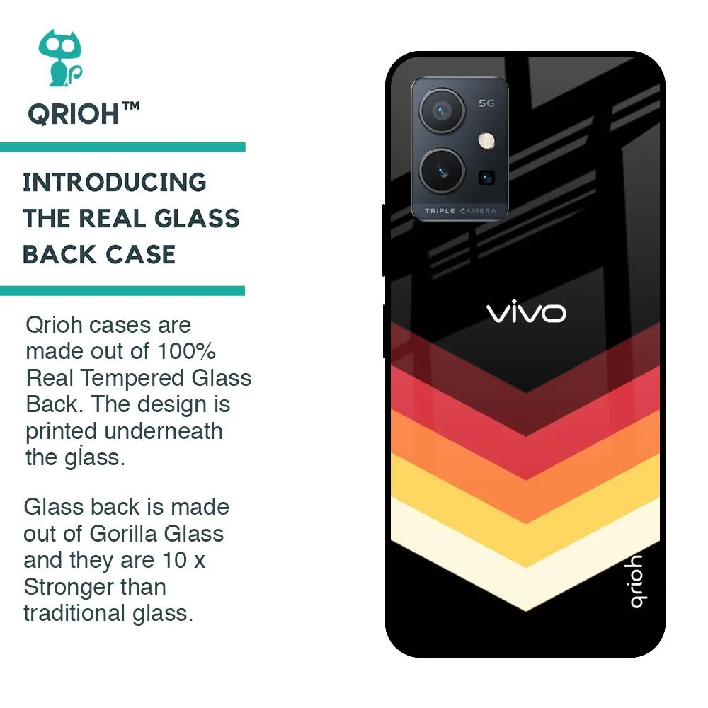 Abstract Arrow Pattern Glass Case For Vivo Y75 5G