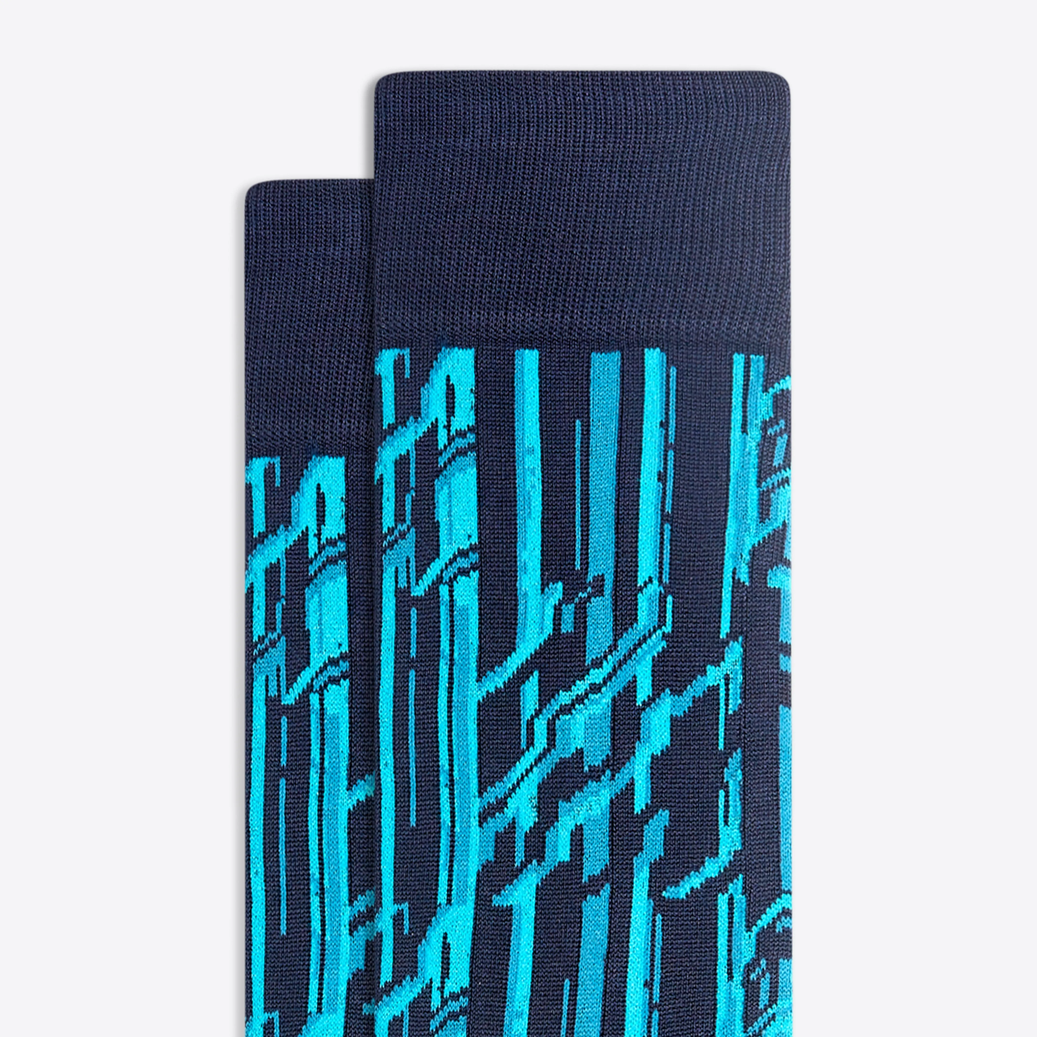 Abstract Mid-Calf Socks