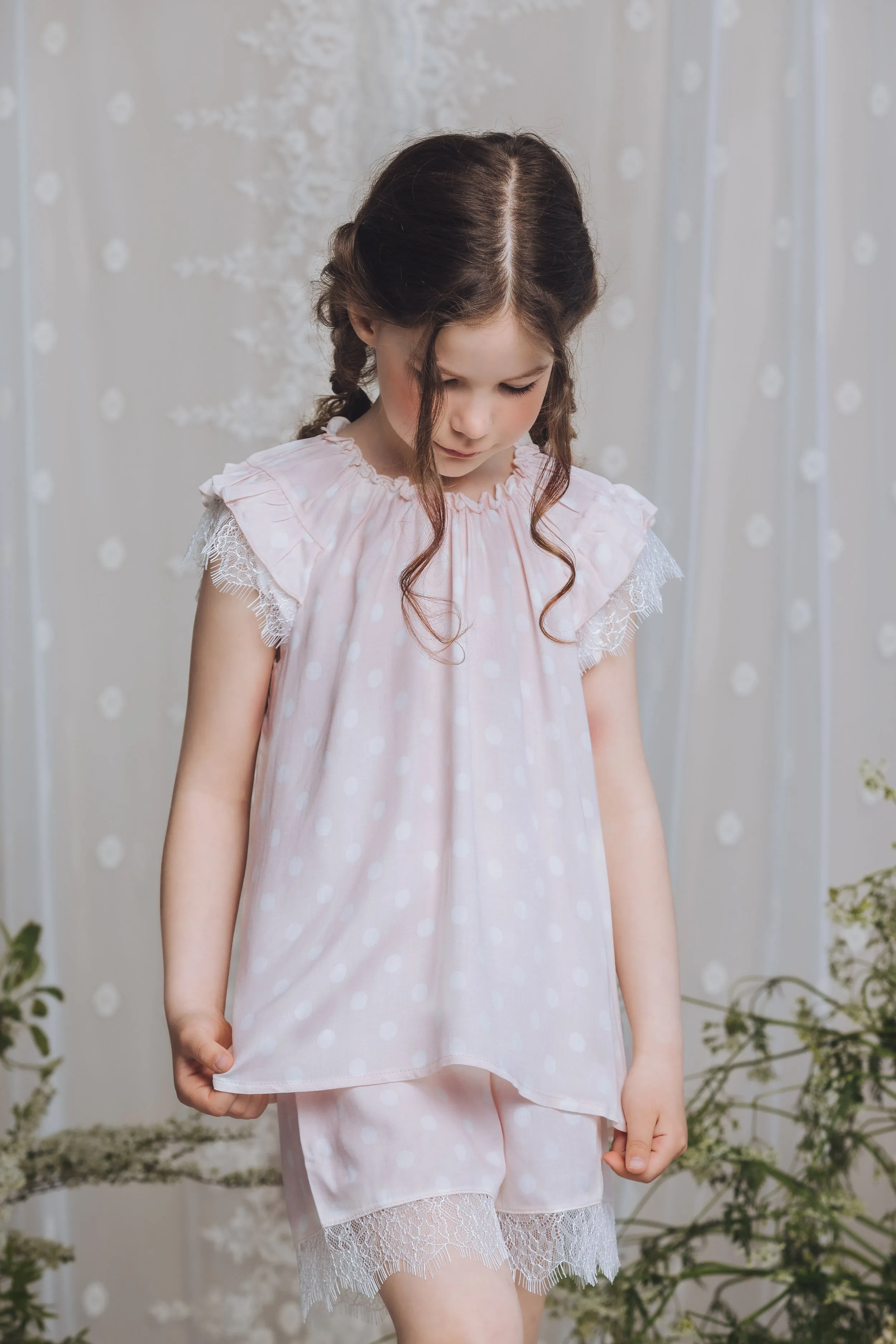 ADELIA - GIRLS PYJAMA PINK DOTS