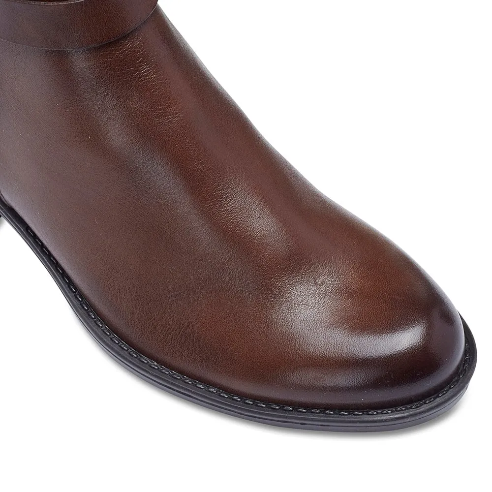 Alert Boot in Brown Leather