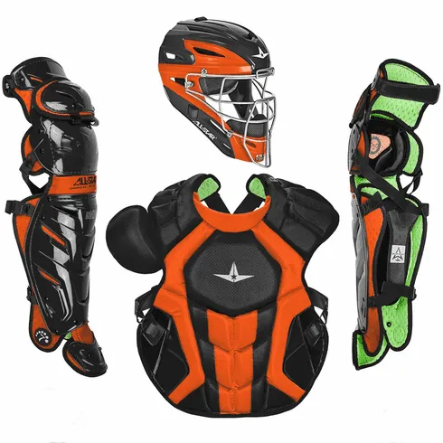 All-Star Adult System 7 Axis 2-Tone Baseball Catcher’s Set: CKCCPRO1X-TT