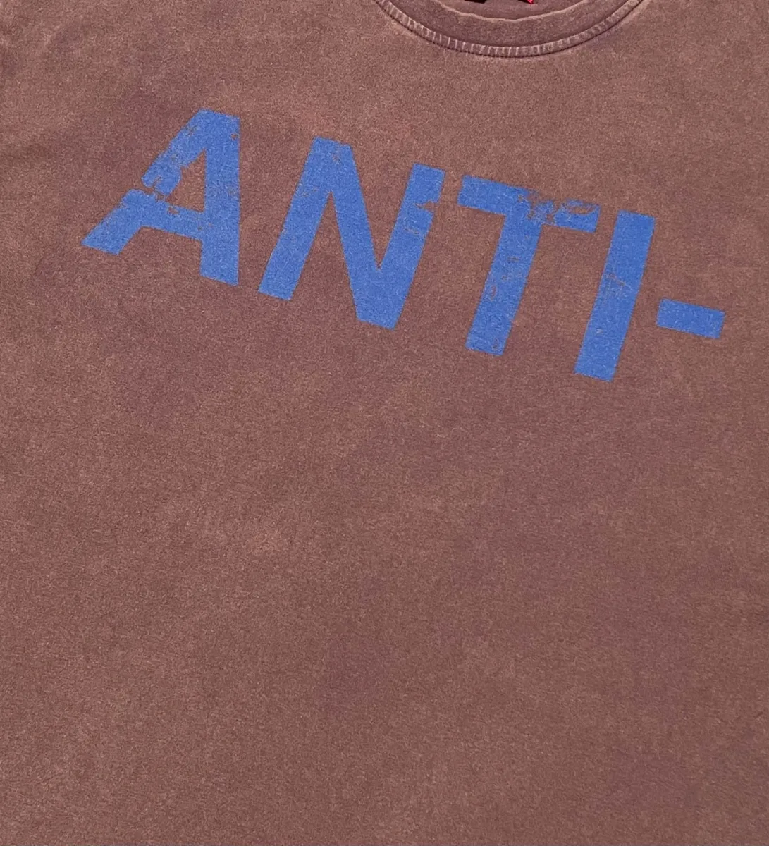 ANTI EVERYTHING TEE  "VINTAGE BROWN"