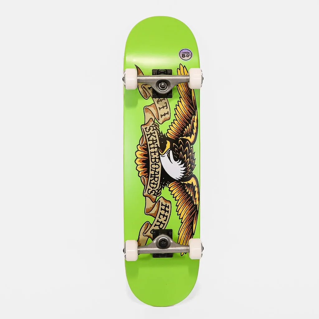 Anti Hero Skateboards - 8.0" Classic Eagle Complete Skateboard - Green