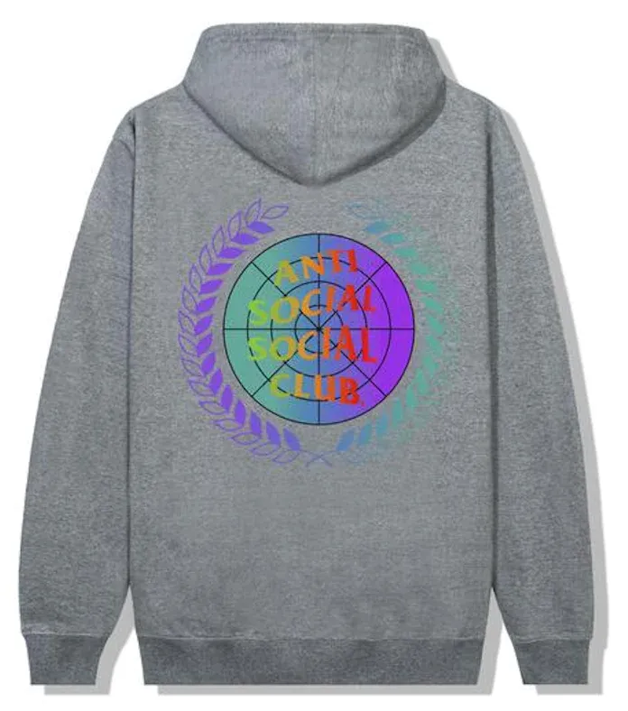 Anti Social Social Club New World Boredom Hoodie Gunmetal Heather