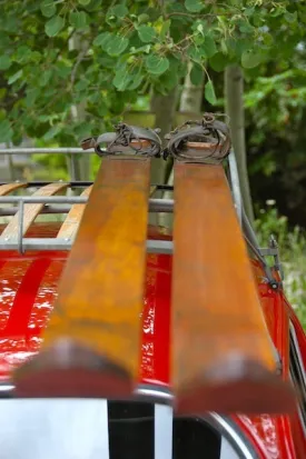 Antique Mining, Racing, Jumping Downhill Skis