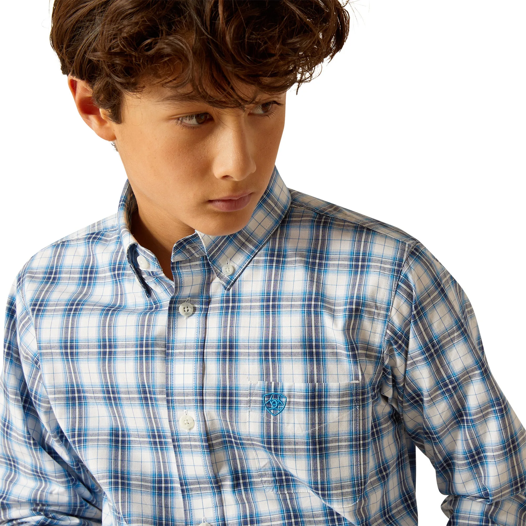 Ariat Boy's Pro Phoenix Shirt - Blue