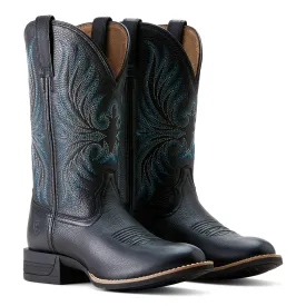 Ariat Ladies 10053600 Ranahan Western Boots in Black Deertan