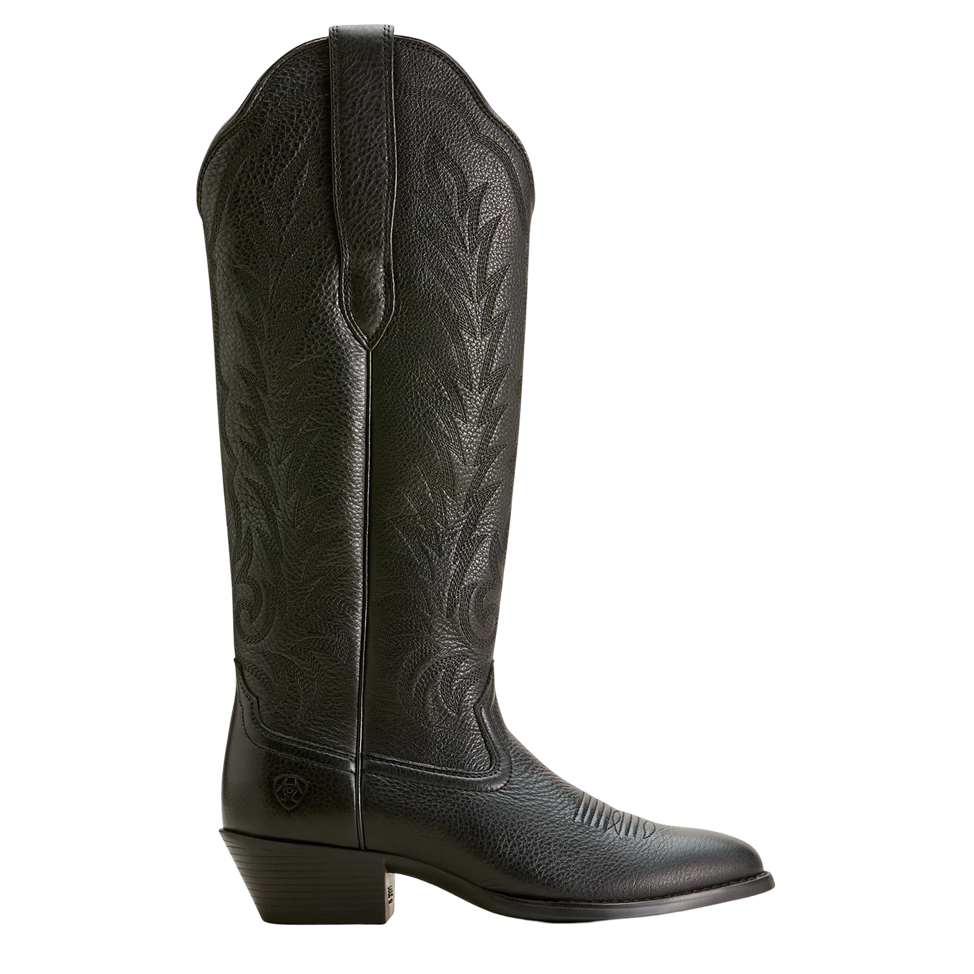 Ariat Ladies 16in Heritage R Toe StretchFit Black Deertan Boots 10053784