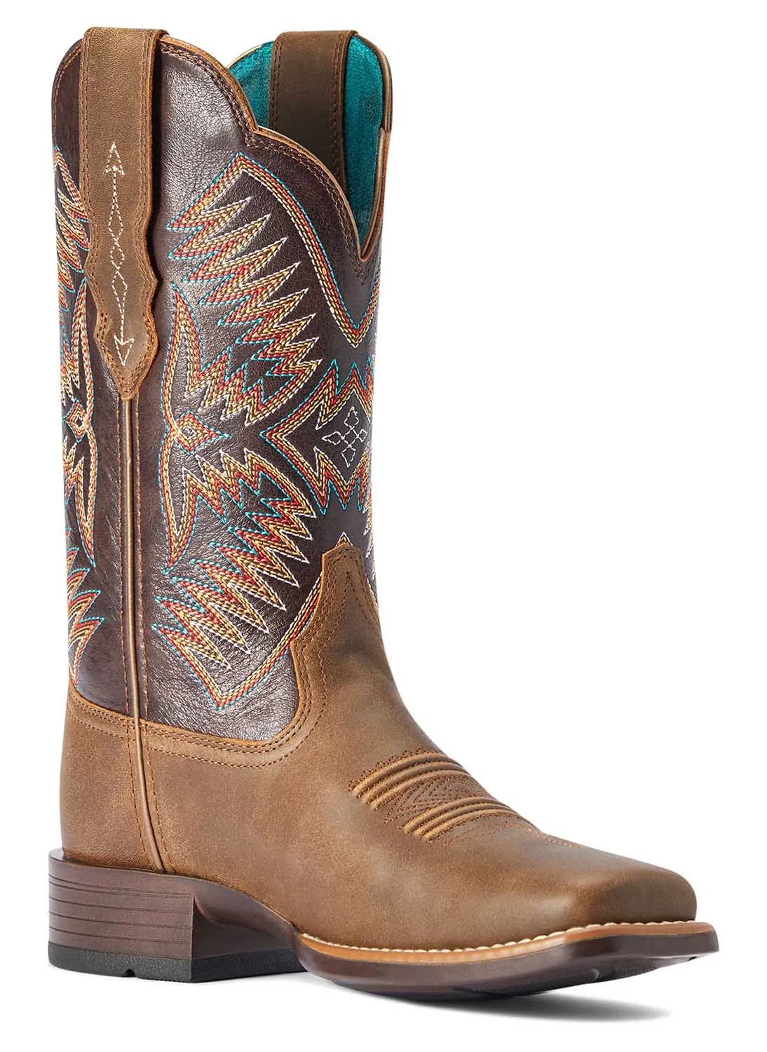 Ariat Women's Odessa StretchFit Western Boot, Fateful Brown