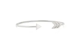 Arrow Cuff Bracelet- Matte Silver