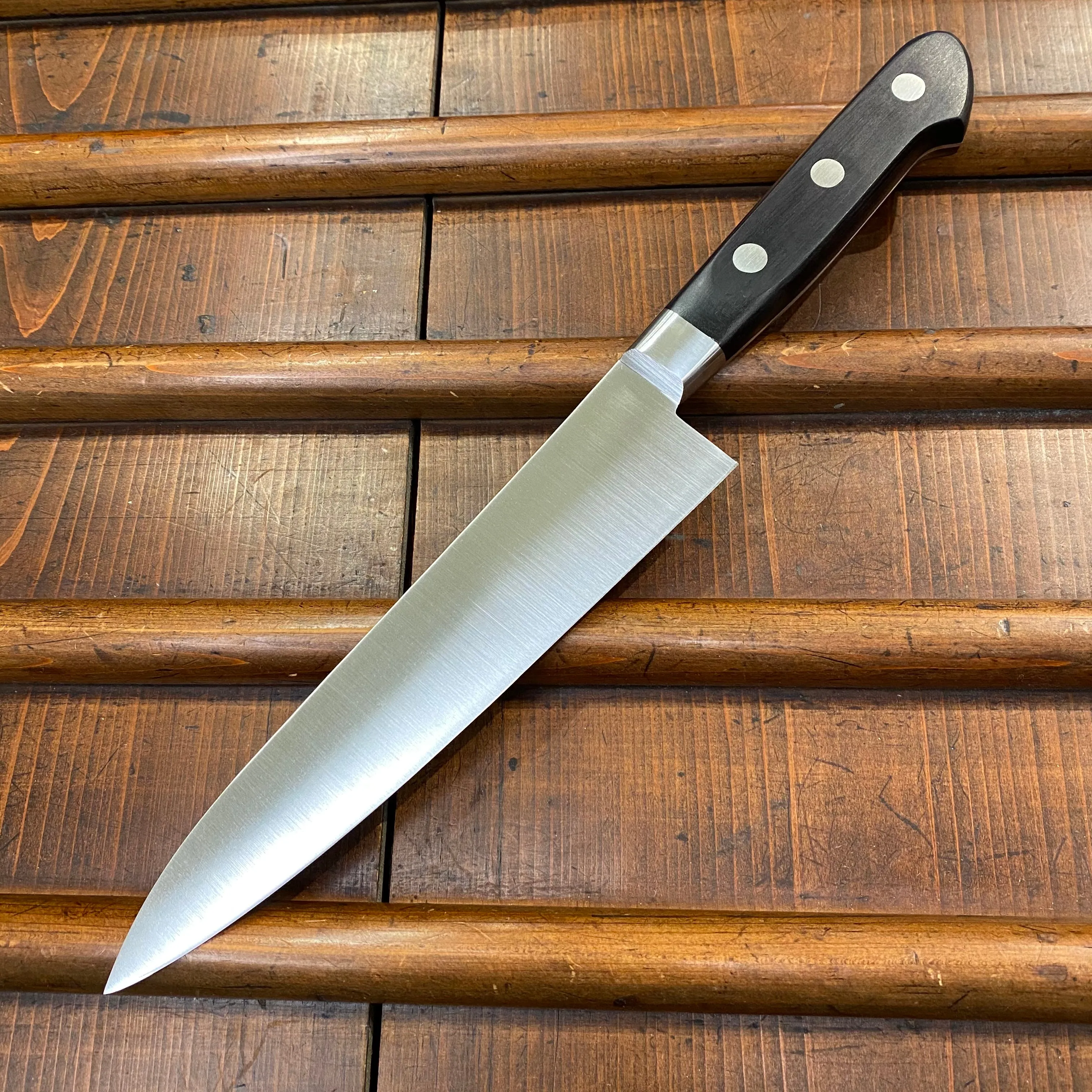 Ashi Hamono Ginga 180mm Gyuto Swedish Stainless Western Handle with Saya