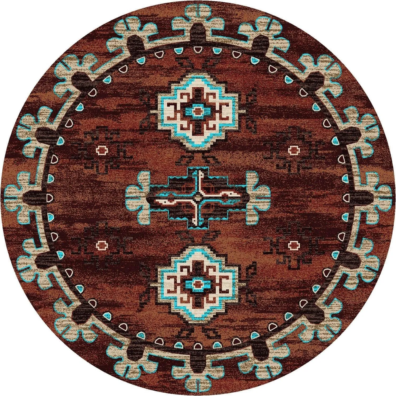 Badlands Area Rugs in Rust