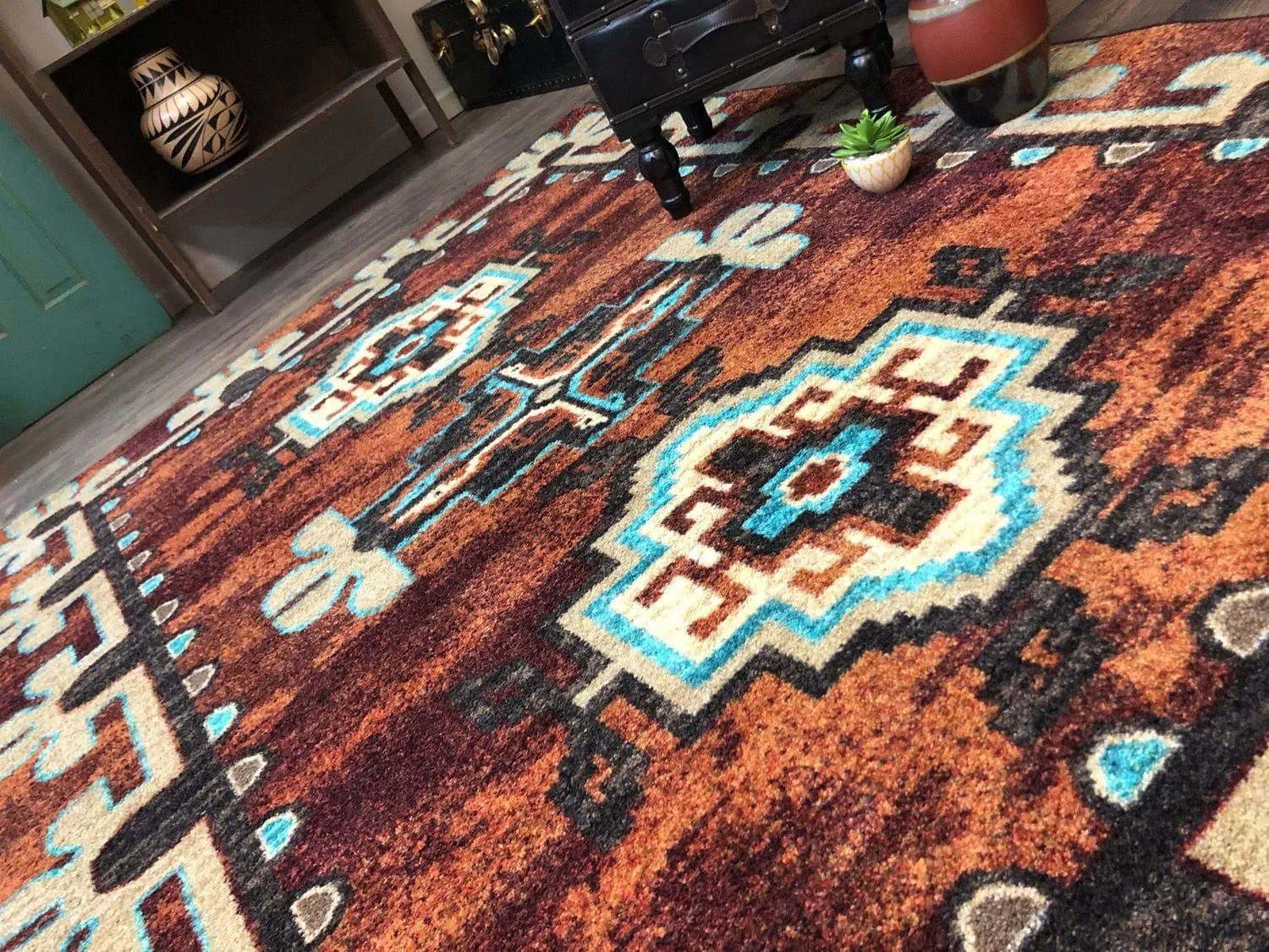 Badlands Area Rugs in Rust