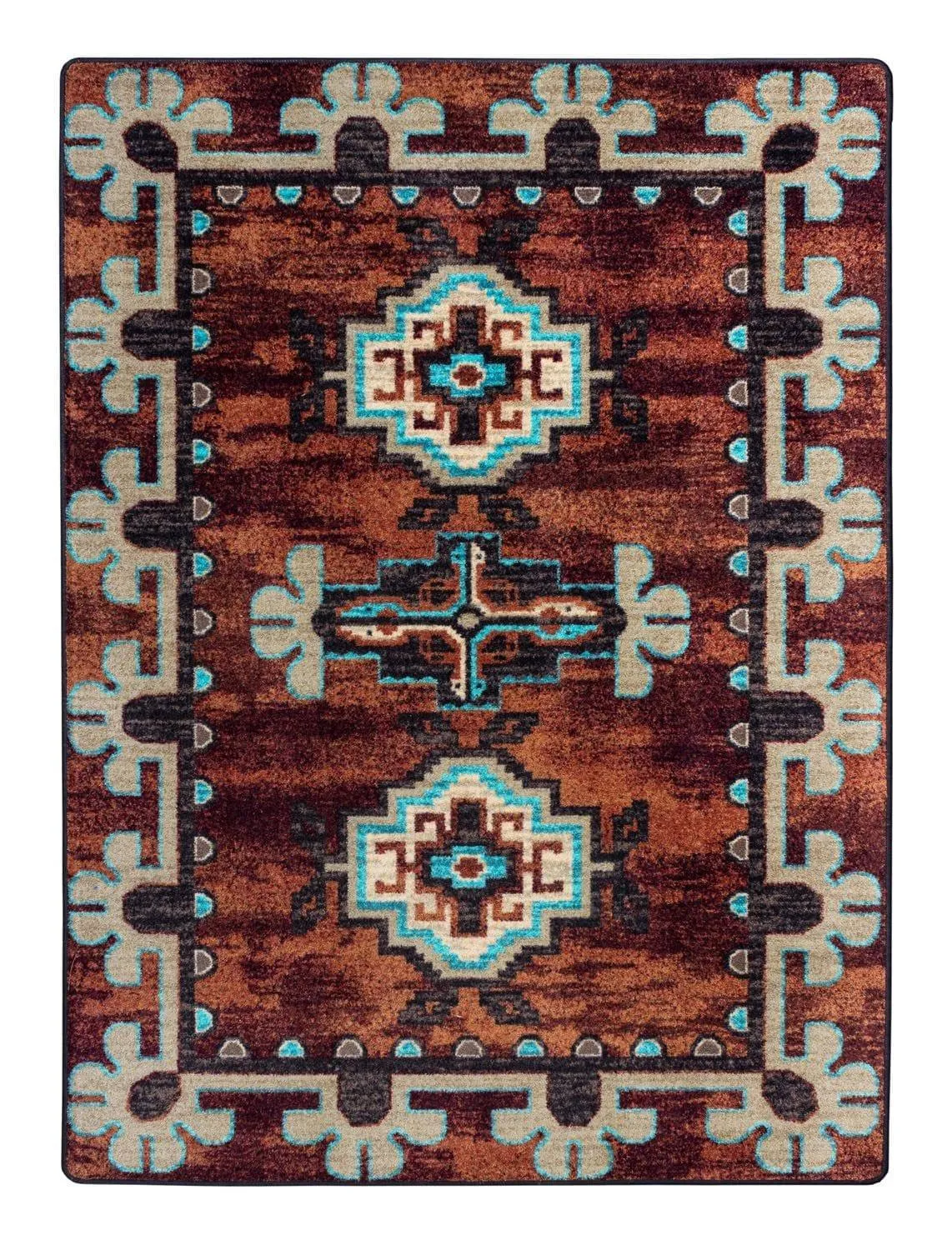 Badlands Area Rugs in Rust