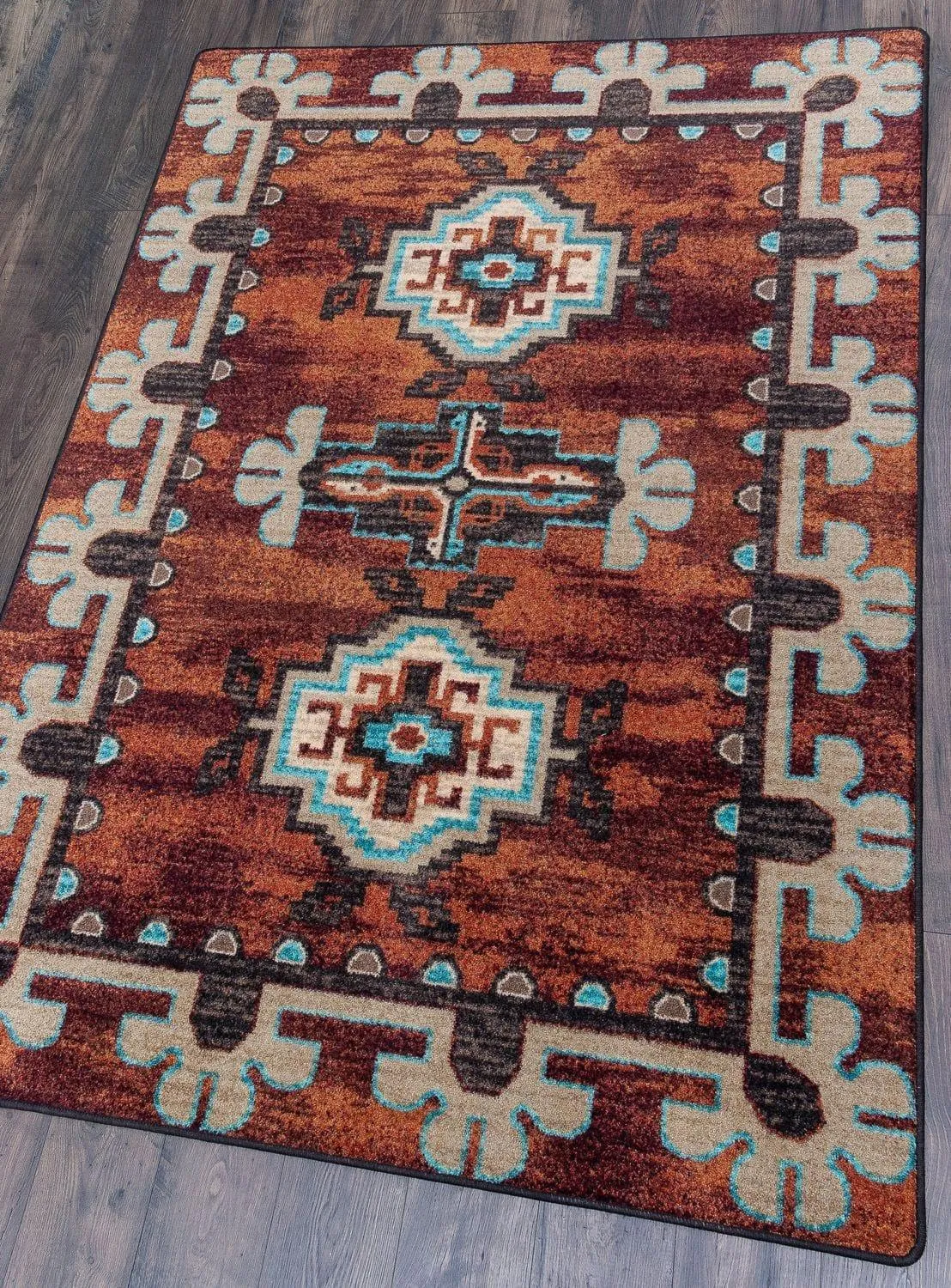 Badlands Area Rugs in Rust