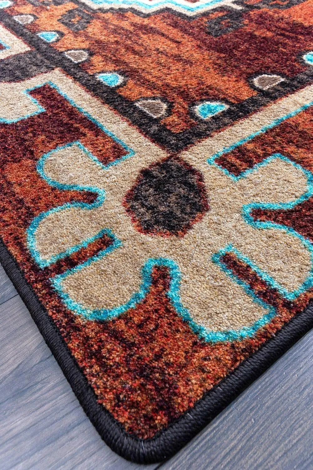 Badlands Area Rugs in Rust