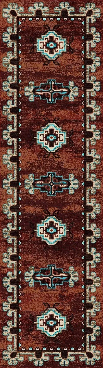 Badlands Area Rugs in Rust