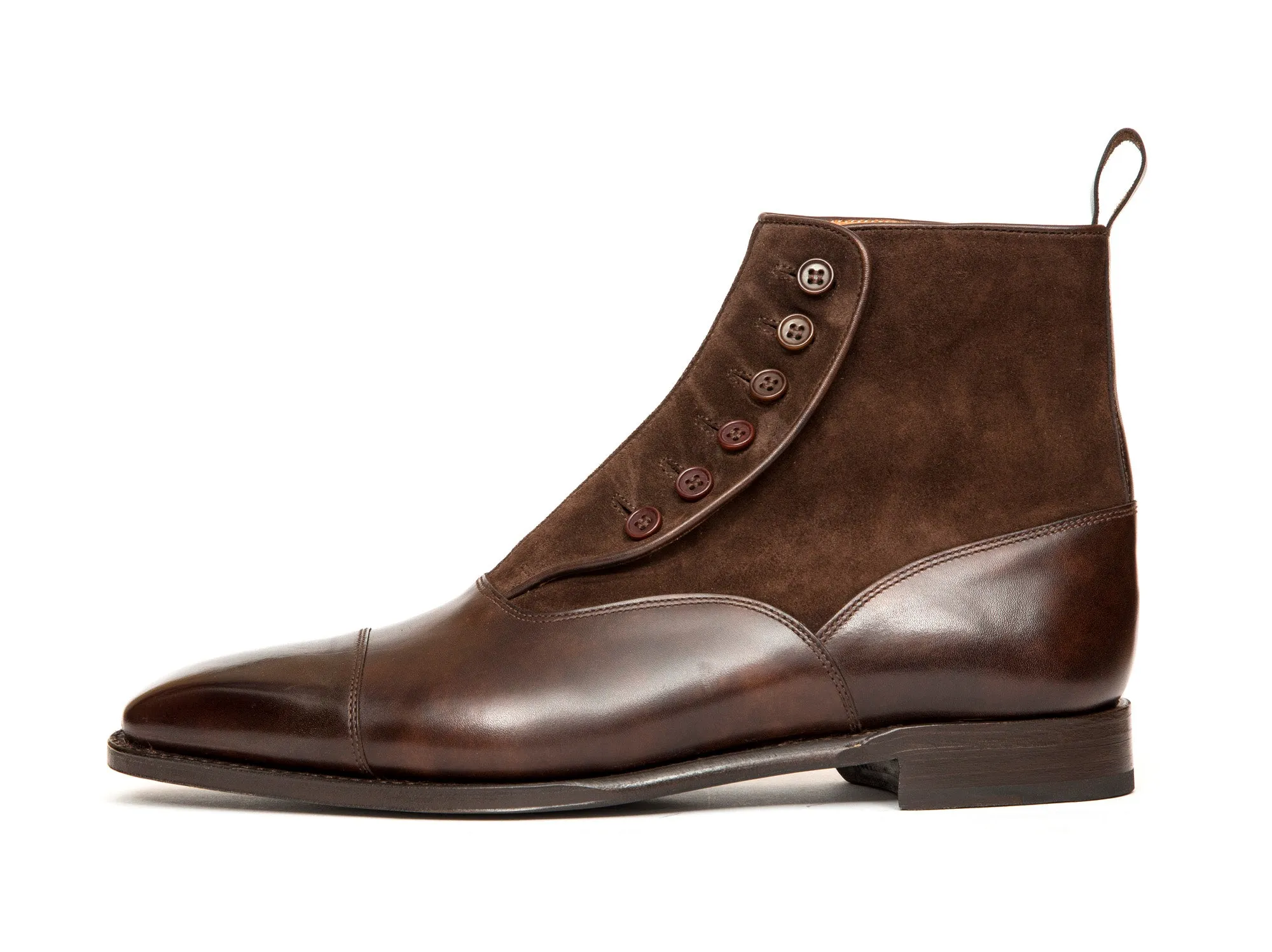 Bellevue - MTO - Dark Brown Museum Calf / Dark Brown Suede - MGF Last - Single Leather Sole