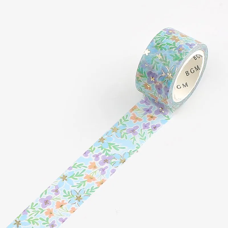 BGM Flower Field / Blue Washi Tape