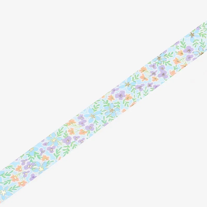 BGM Flower Field / Blue Washi Tape