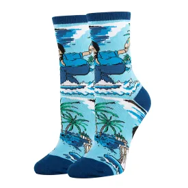 Bob Ross Waves Socks