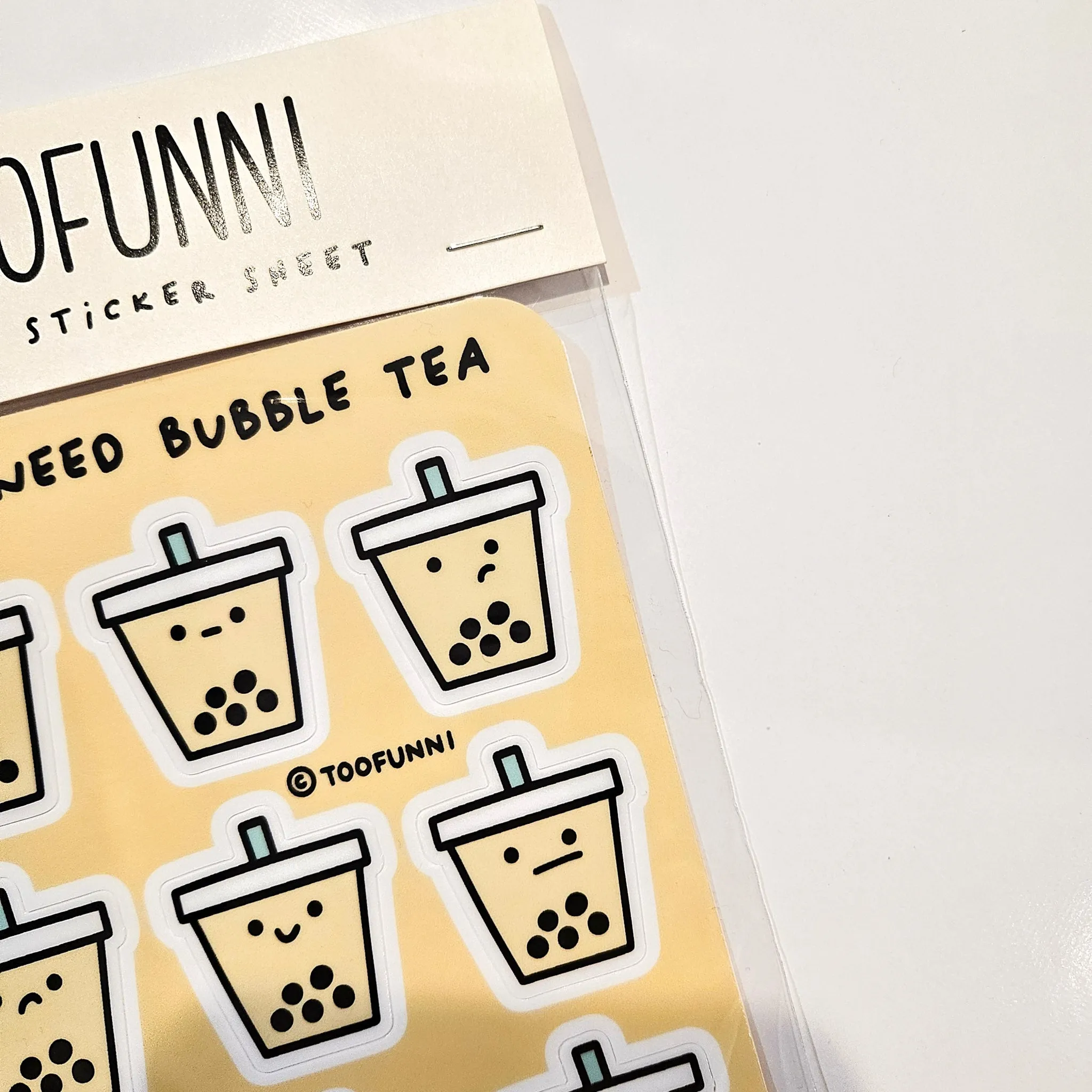 BUBBLE TEA - Vinyl Sticker Sheet