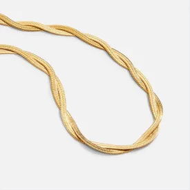 Chiara Twist Snake Chain Necklace