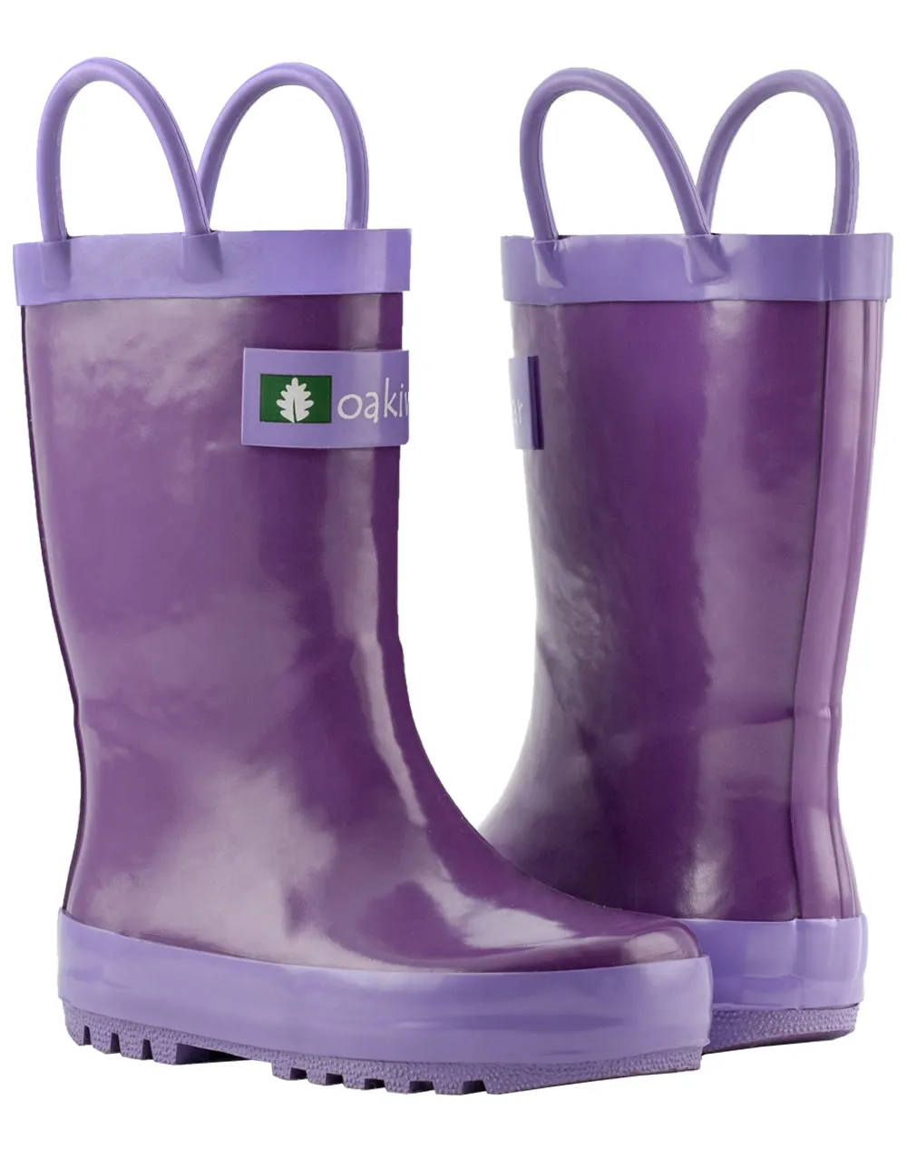 CHILDREN’S RUBBER RAIN BOOTS PURPLE ORCHID