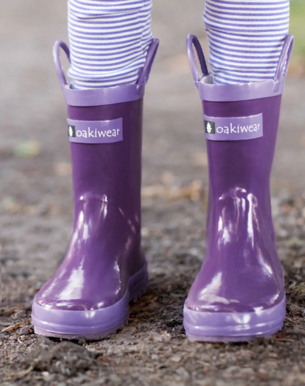 CHILDREN’S RUBBER RAIN BOOTS PURPLE ORCHID