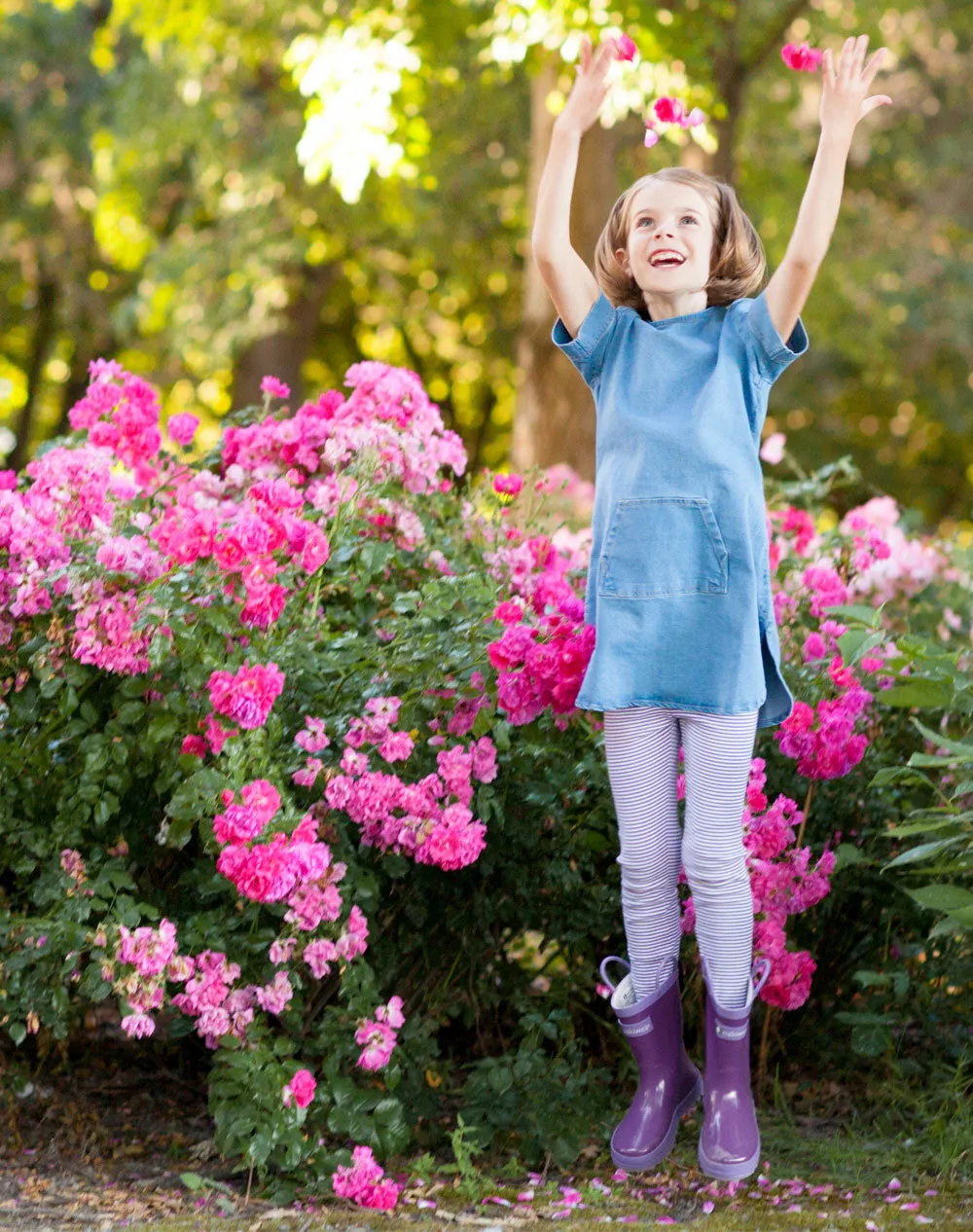 CHILDREN’S RUBBER RAIN BOOTS PURPLE ORCHID