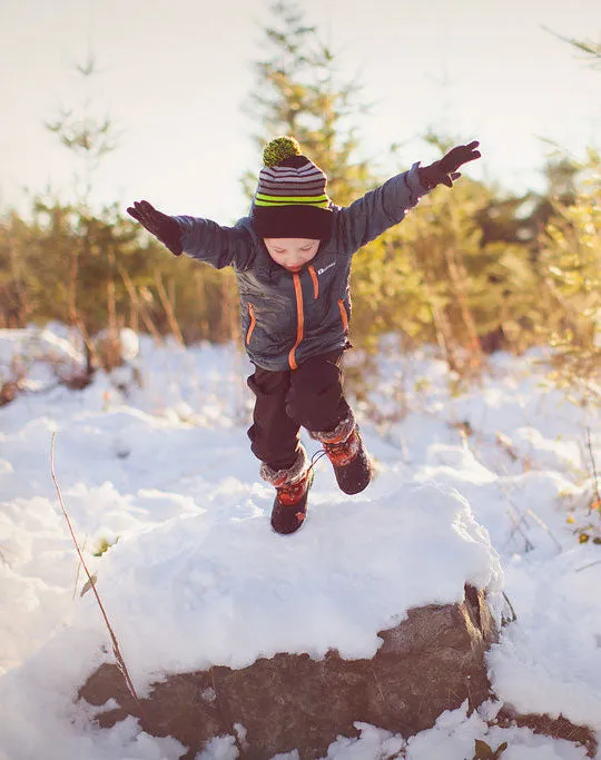 CHILDREN’S SNOW PANTS/BIBS, DARK GRAY/GREEN