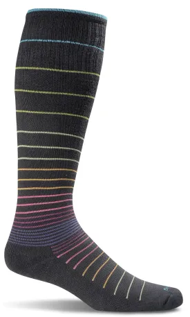 Compression Circulator Black/Rainbow Stripe (Women's size scale)